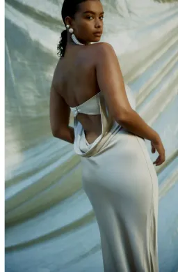 Bec & Bridge Moon Dance Strapless Dress Sand Size AU 8  for rent on The Volte - image 7