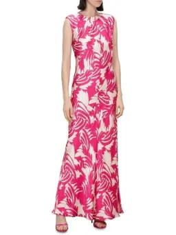 Veronika Maine Pink Maxi Dress Pink Size AU 8 for rent on The Volte - image 1