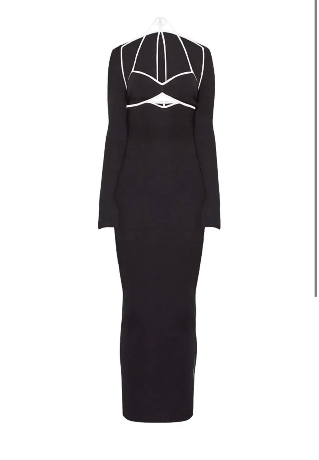 Wynn Hamlyn Palm Maxi Dress Black Size S/AU 8 for rent on The Volte - main image