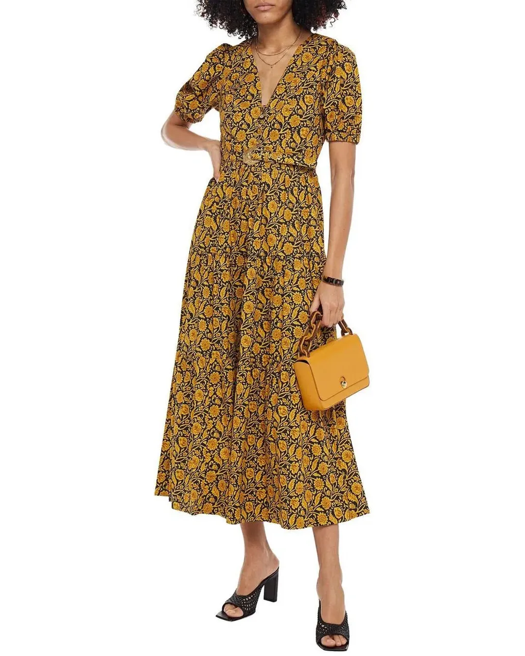Nicholas the Label Celie Dress Print Size 8  for rent on The Volte - main image