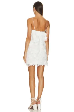 Zimmermann Raie Lace Flower Mini Dress Ivory Size 0/AU 8 for rent on The Volte - image 3