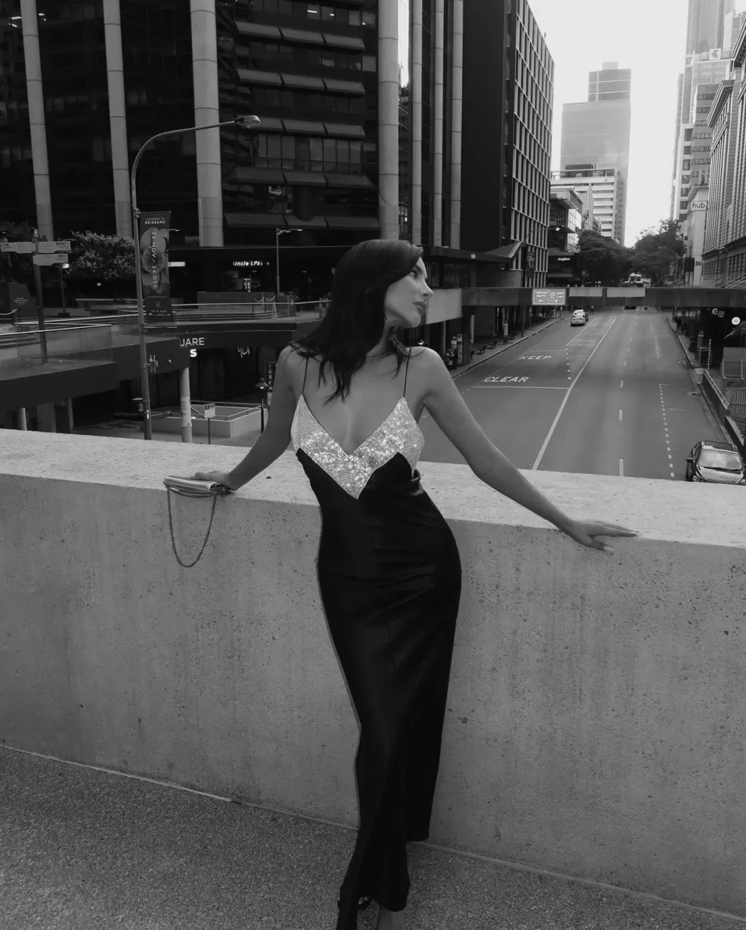 Nue Studios Vivienne Dress Black Size 6 for rent on The Volte - main image