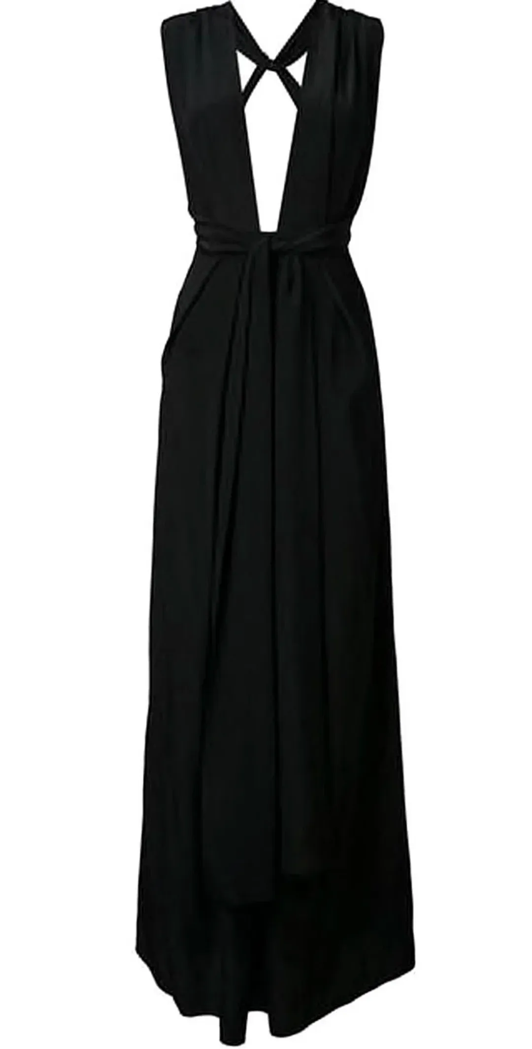 Bianca Spender Black Silk CDC Ascendant Gown Black Size 8 for rent on The Volte - main image