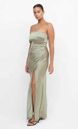 Bec & Bridge The Dreamer Strapless Maxi Dress Sage Green Size 12 / L for rent on The Volte - image 5