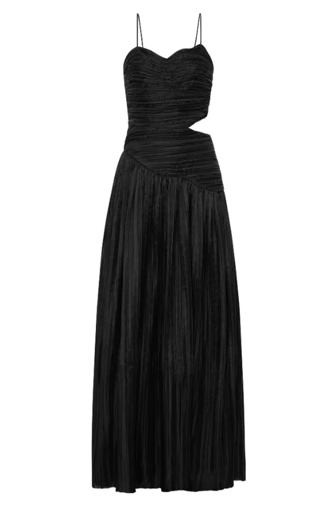 Aje Laurier Wave Maxi Dress in Black Size 8 / S for rent on The Volte - main image