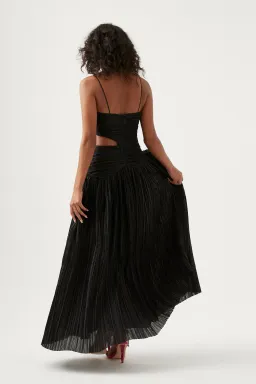 Aje Laurier Wave Maxi Dress in Black Size 8 / S for rent on The Volte - image 3