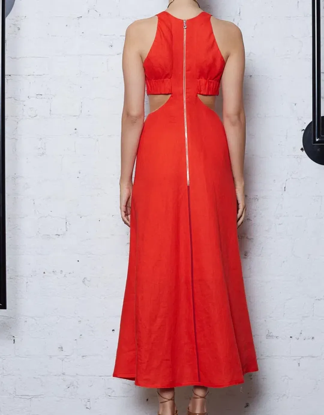 Kitx Faithful Love Midi Dress Red Size 8 / S for rent on The Volte - main image