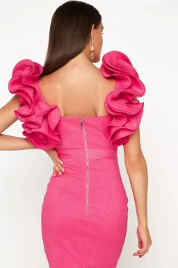 Mossman The Tea Party Midi Dress Pink Size 10 for rent on The Volte - image 4