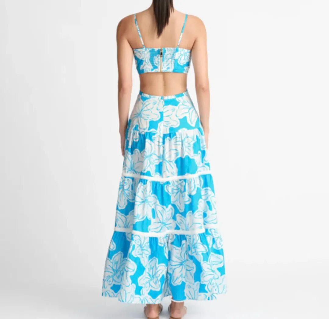 Sheike Tropic Breeze Maxi Dress Blue Size 10 for rent on The Volte - main image