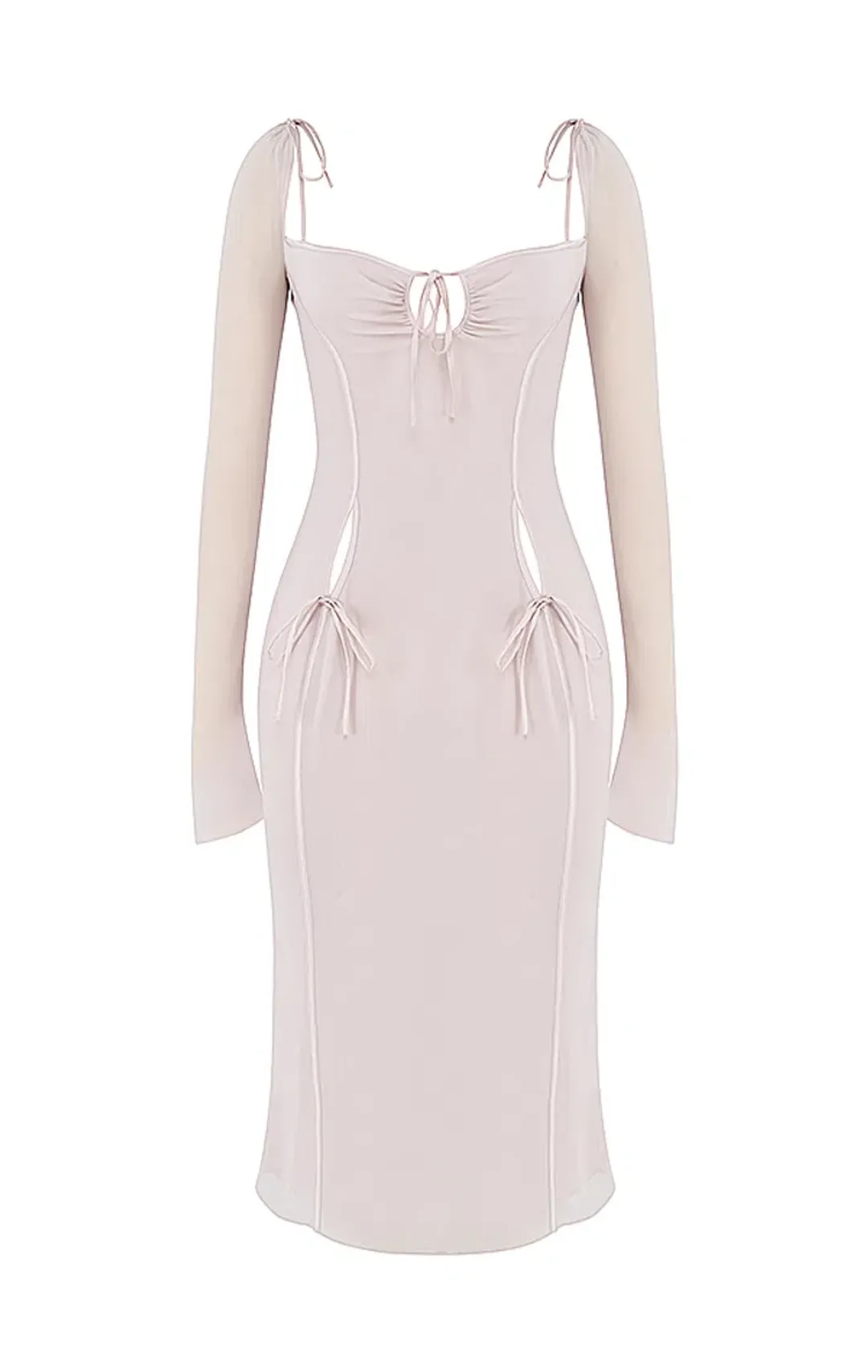 House of CB Ophelia Cutout Midi Dress Crystal Size L / Au 12 for rent on The Volte - main image