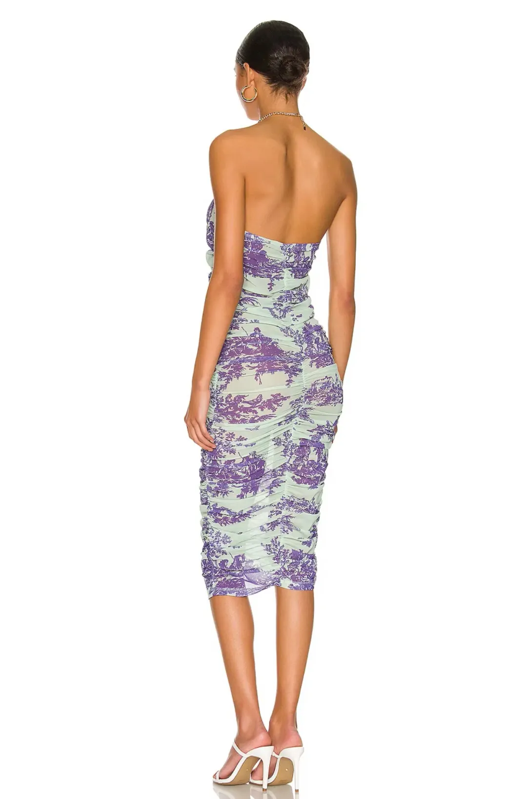 Miaou Renzo Midi Dress Mint Toile Size 6 for rent on The Volte - main image