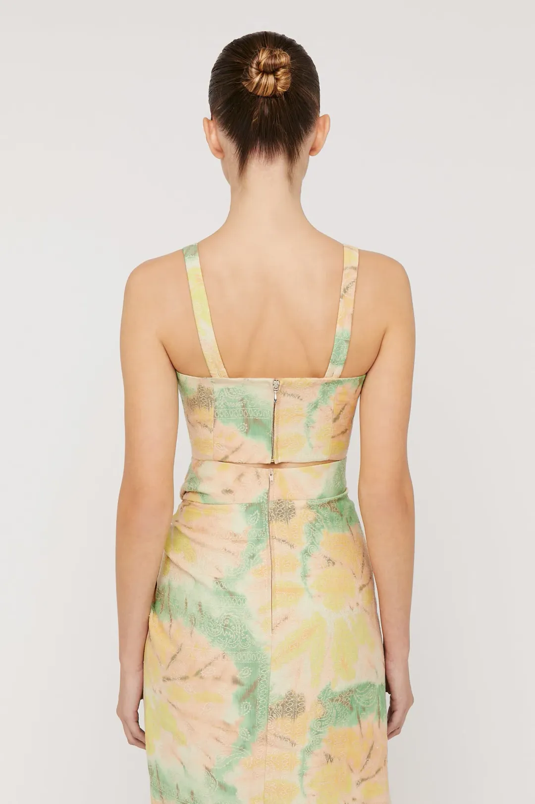 Scanlan Theodore Floral Tie Dye Bralette & Skirt Set Print Size 8 / S for rent on The Volte - main image