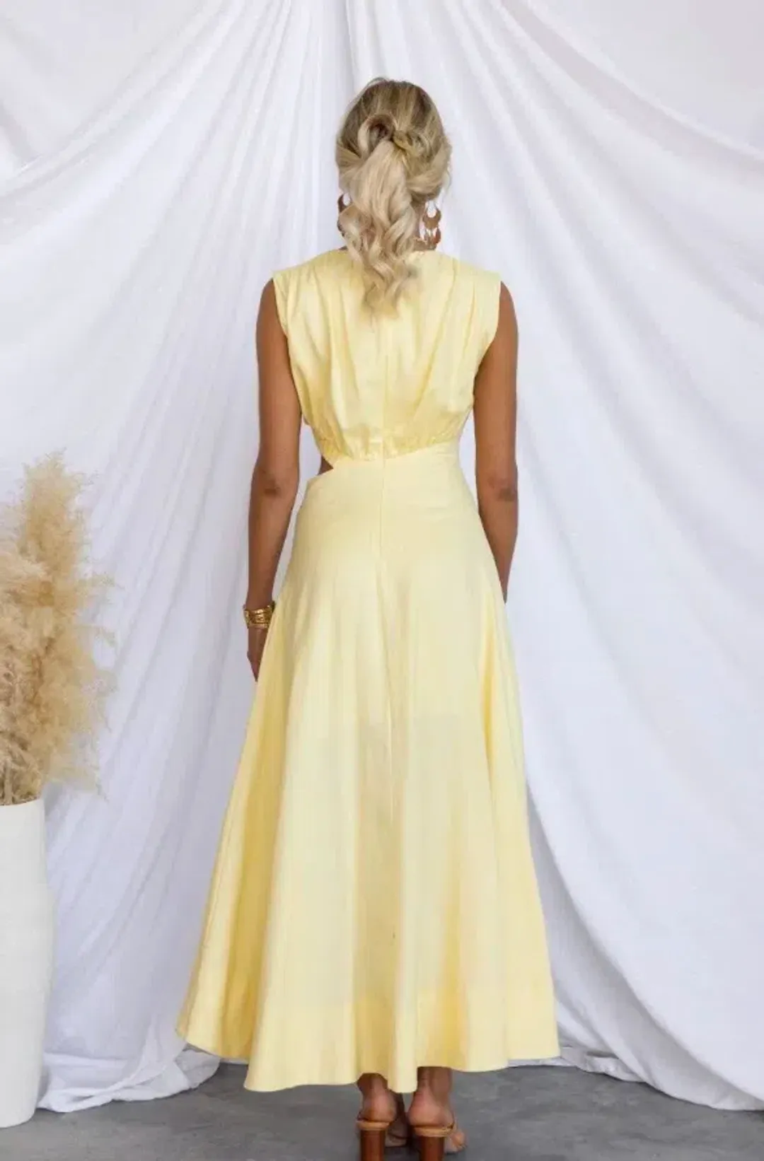 Stellino Inspire You Maxi Dress Yellow Size 8  for rent on The Volte - main image