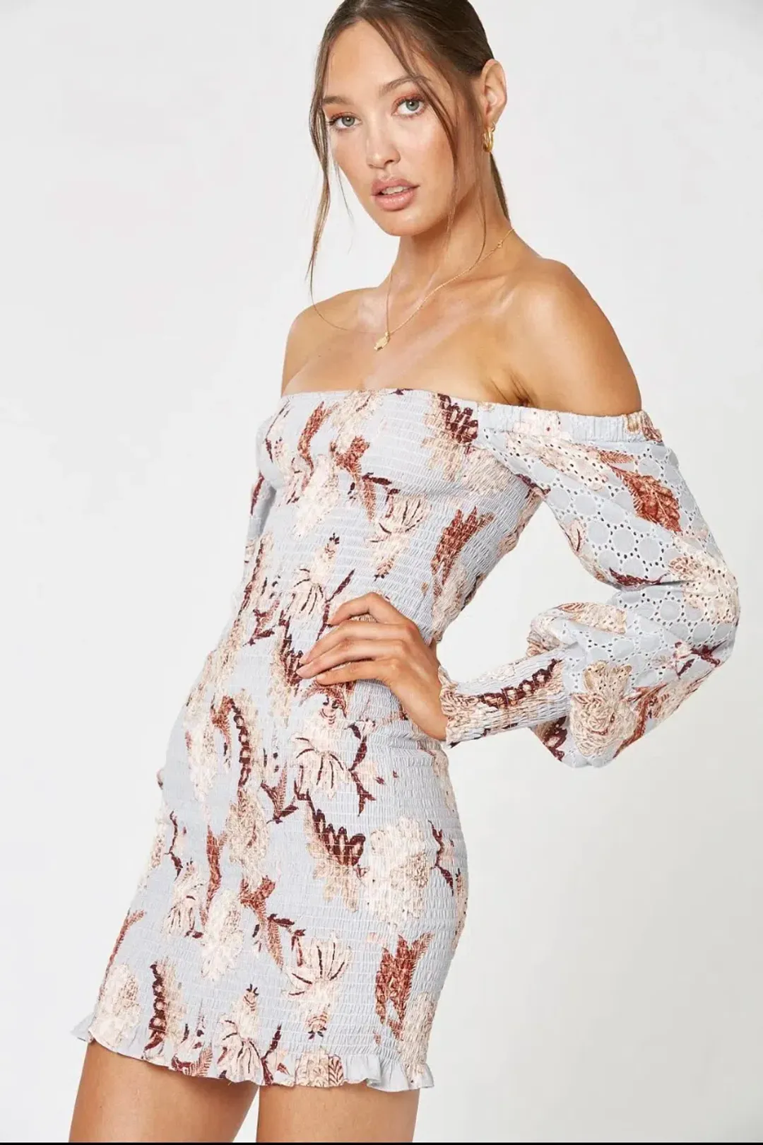 Winona Encore Long Sleeve Dress Blue Size 14 for rent on The Volte - main image