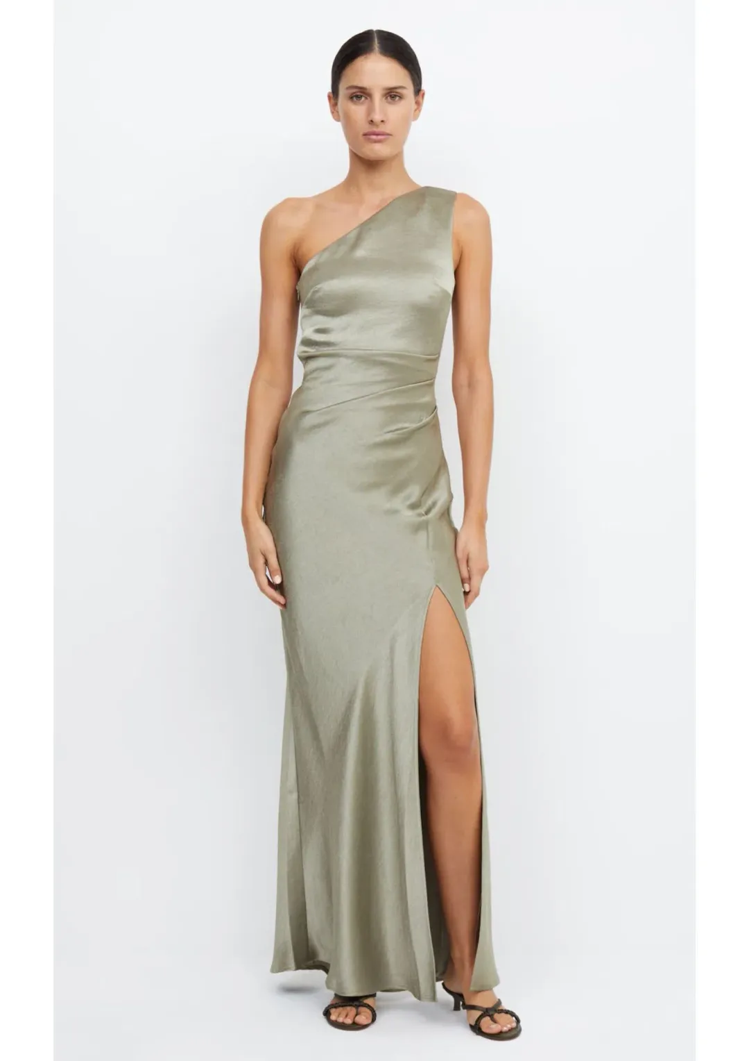 Bec & Bridge The Dreamer Asym Dress Sage Size AU 8 for rent on The Volte - main image