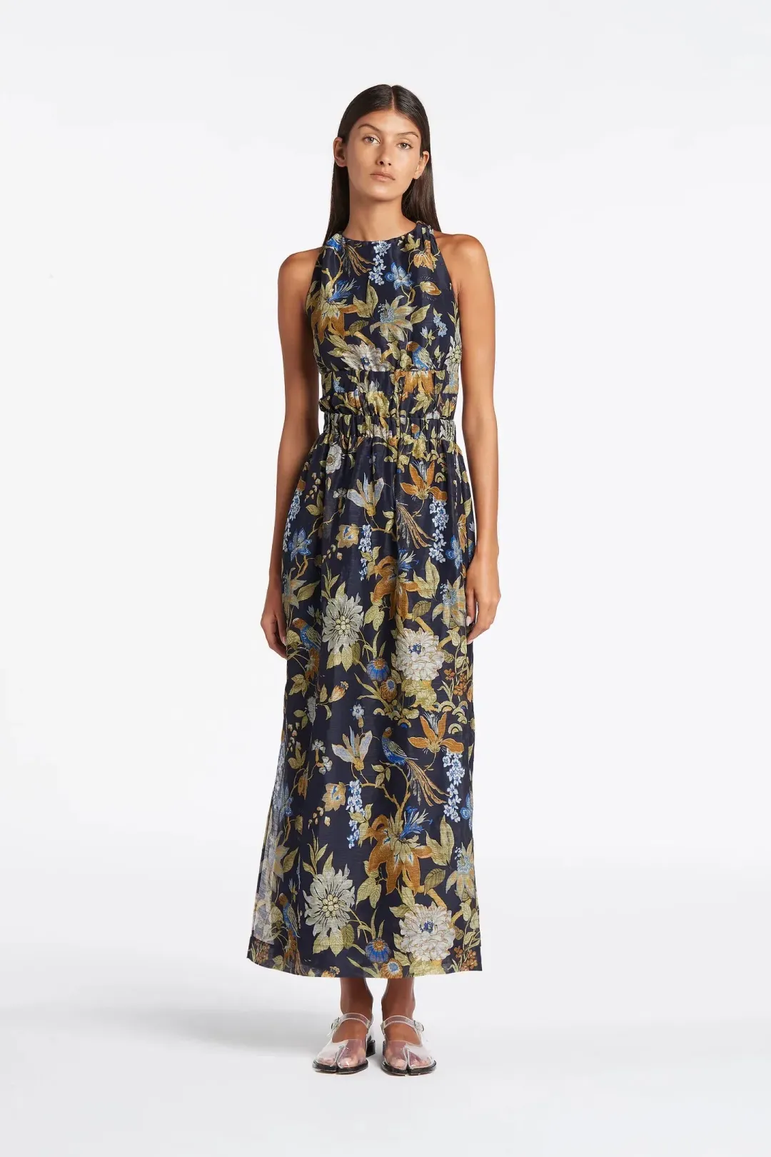 Sir the Label Lilian Cross Back Dress Delia Floral Print Size 0 / Au 6 for rent on The Volte - main image