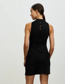 Lover Lisboa High Neck Mini Dress Black Size 6 for rent on The Volte - image 3