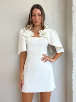 Acler Gwynne Dress in Cream Size 10 for rent on The Volte - image 2