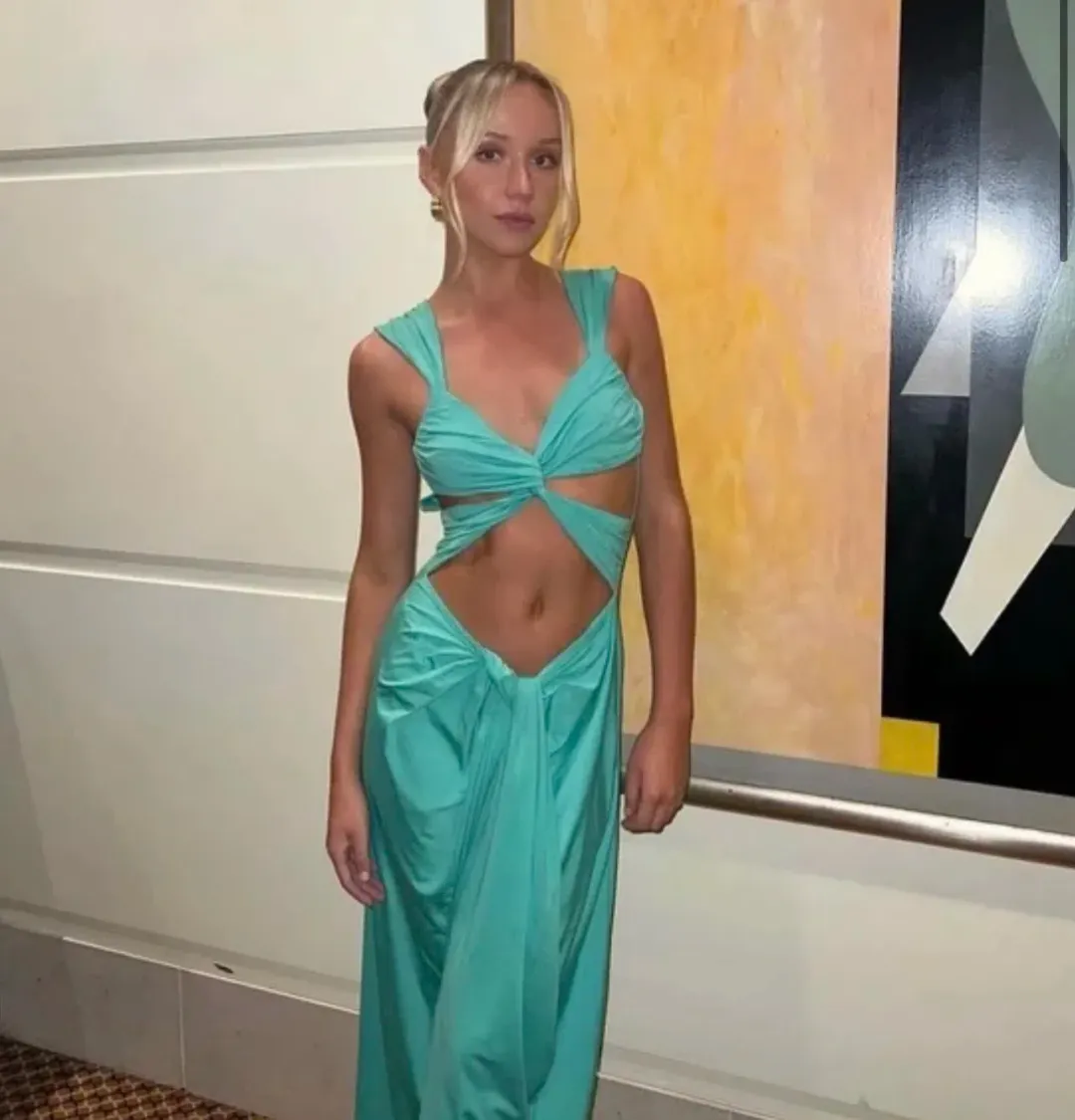 Asta Resort Mariana Maxi Dress Green Size S/ Au 8 for rent on The Volte - main image