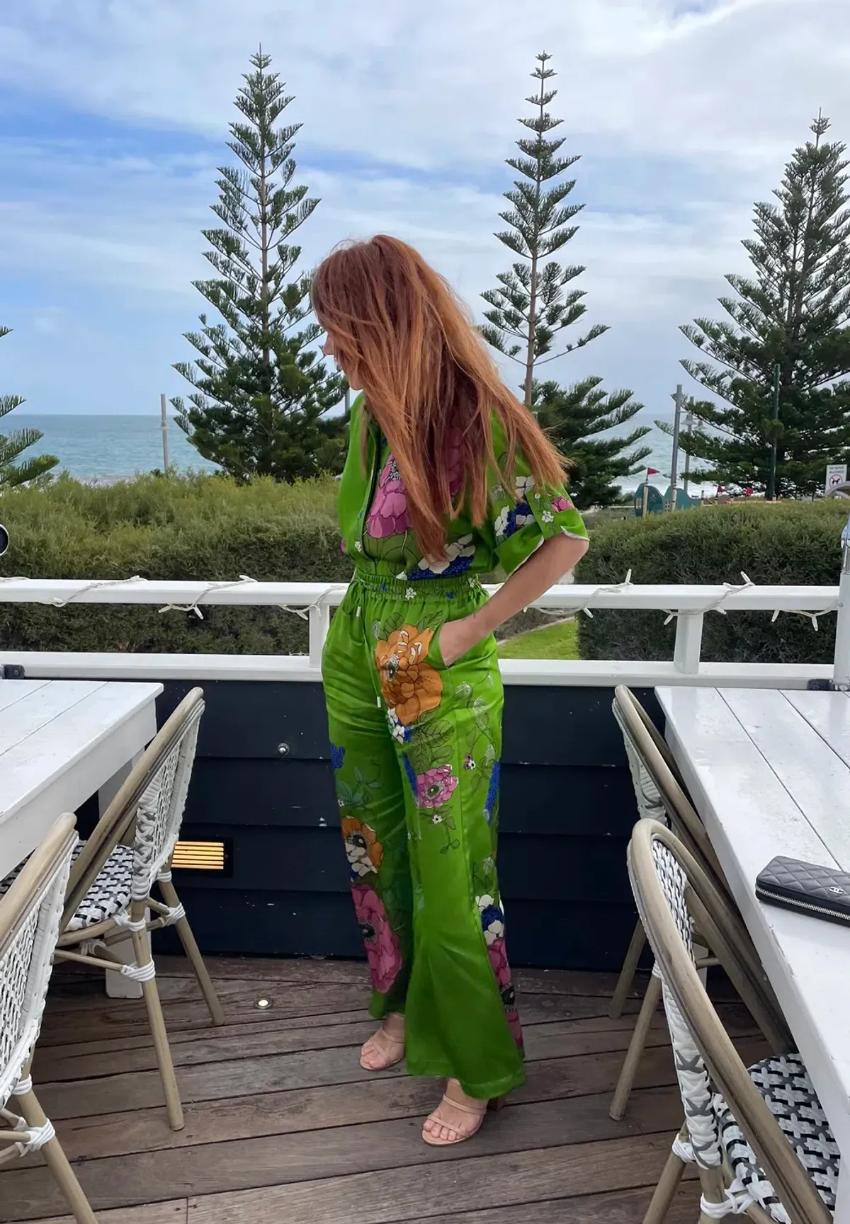 Alemais Olivia Shirt and Pant Set Floral Size 10  for rent on The Volte - main image