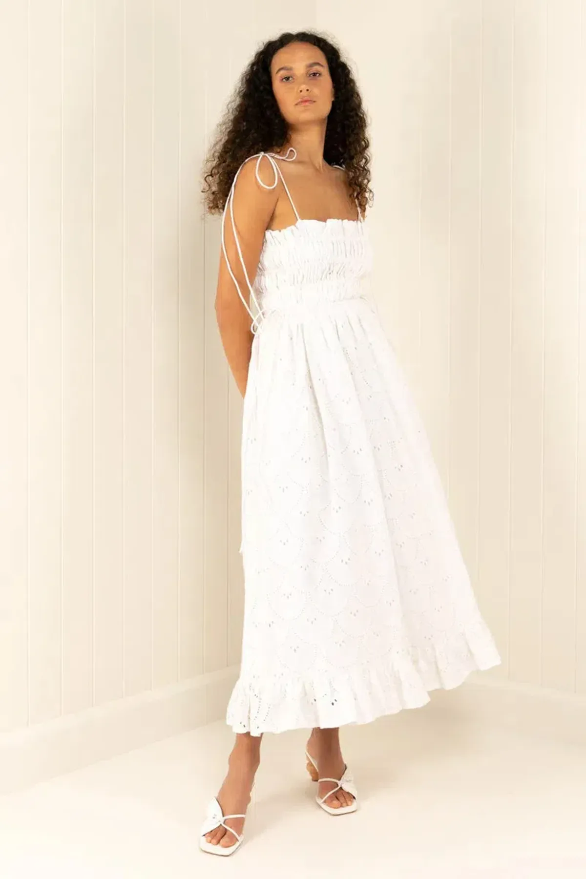 Palm Noosa Sail Away Dress White Size 12 for rent on The Volte - main image