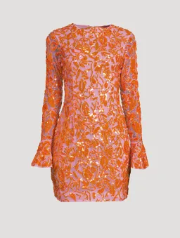 Rachel Gilbert Lupita Mini Orange/Pink Size 14 for rent on The Volte - image 4