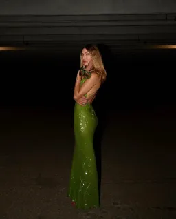 Rat and Boa Gaia Dress Green Sequin Size XXS/AU 6 for rent on The Volte - image 5