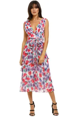 Talulah Sugar and Spice Midi Dress Sugar Bloom Multi Print Size 10 for rent on The Volte - image 1