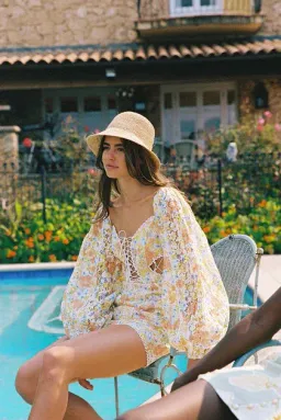 Zaco Essonnes Mini Dress Floraison Floral Print Size M / Au 10 for rent on The Volte - image 3