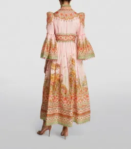 Zimmermann Kaleidoscope Bell Sleeve Gown Leo Zodiac Print Size 2 / AU 12  for rent on The Volte - image 2
