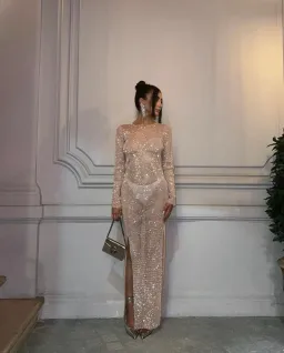 Santa Brands Blush Diamonds Maxi Dress Blush Size 10 for rent on The Volte - image 4