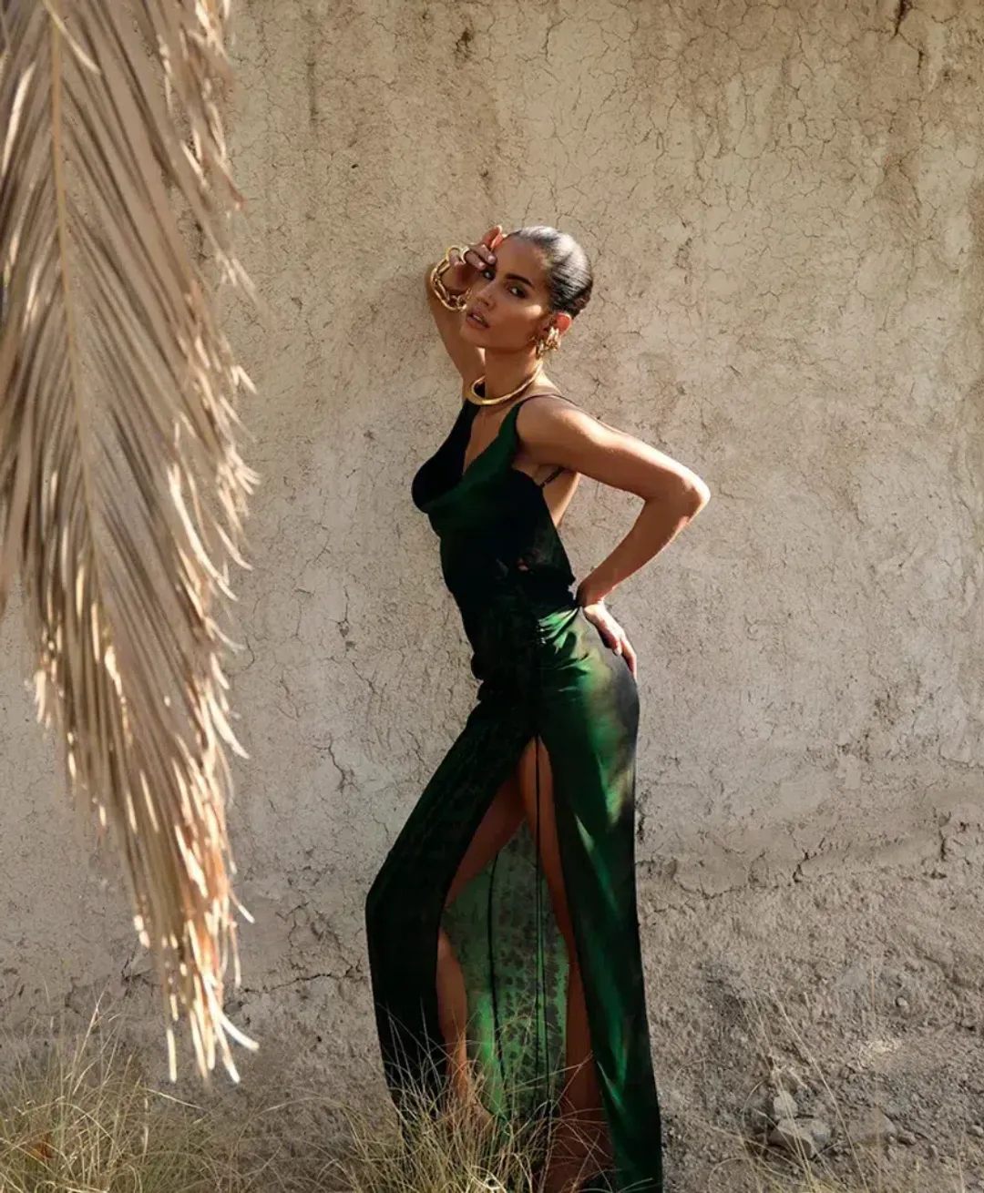 Rat & Boa Lavina Dress Deep Green Size M/ 10 for rent on The Volte - main image