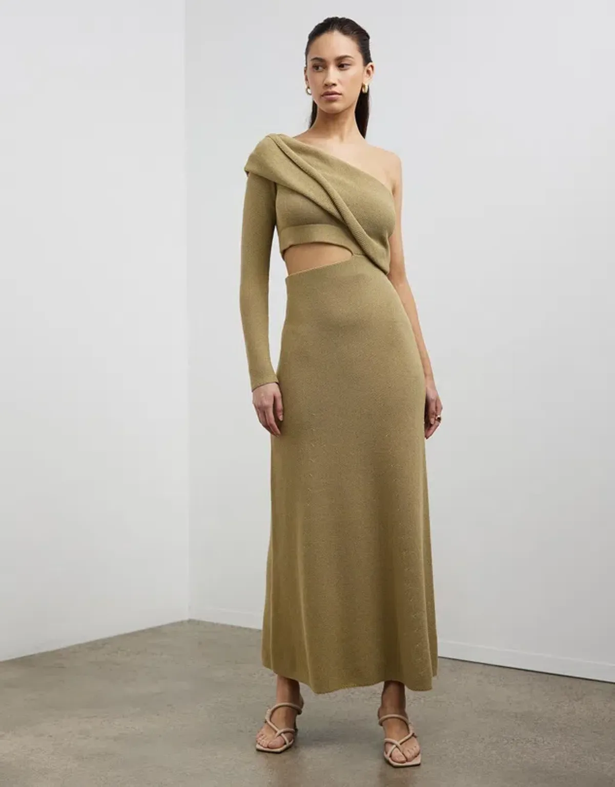 Camilla and Marc Javier Knit Dress Green Size 6  for rent on The Volte - main image