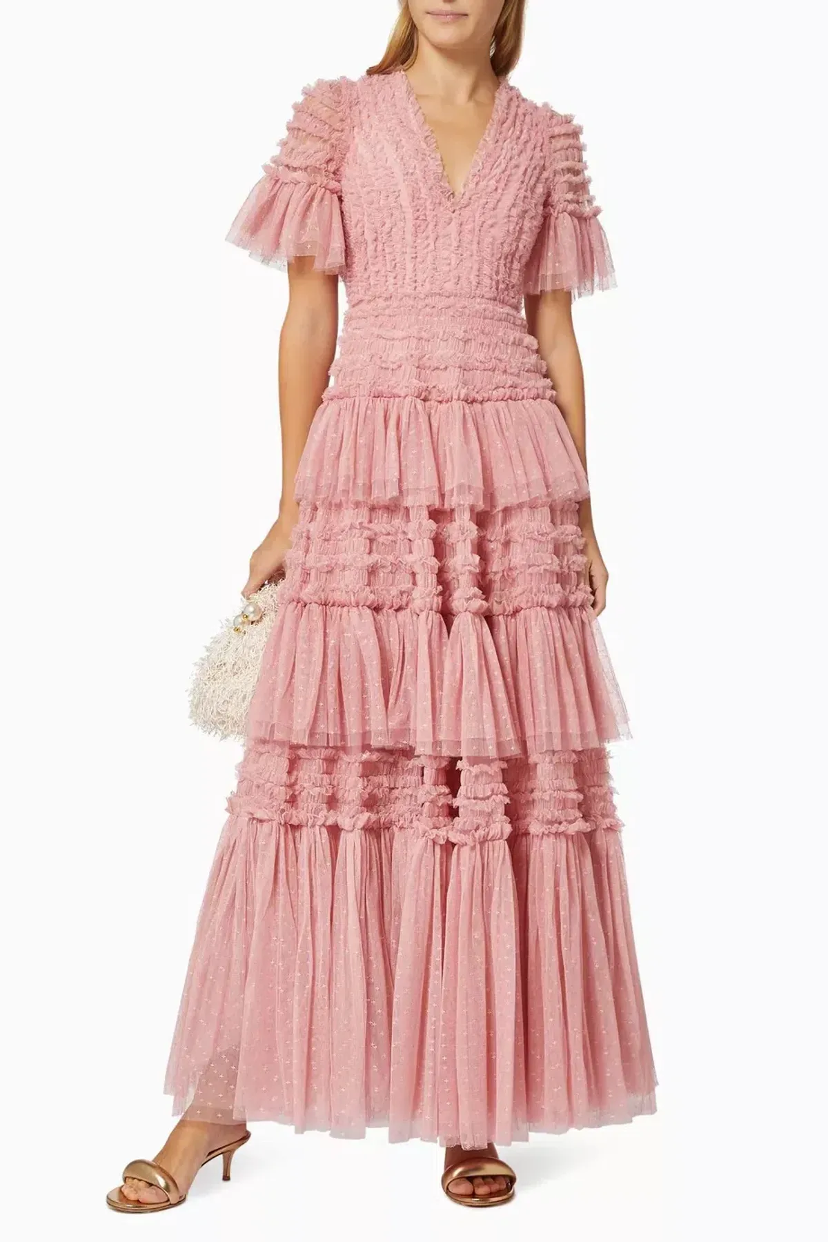 Needle and Thread | Clarabelle Gown | Pink | Size 10 for rent on The Volte - main image