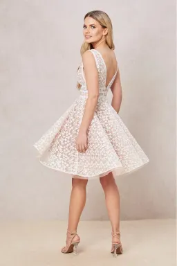Nadine Merabi Daisy Mini Dress White Size 8 for rent on The Volte - image 3