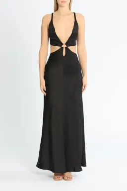 Bec and Bridge Felix Maxi Dress Black Black Size 10 for rent on The Volte - image 1