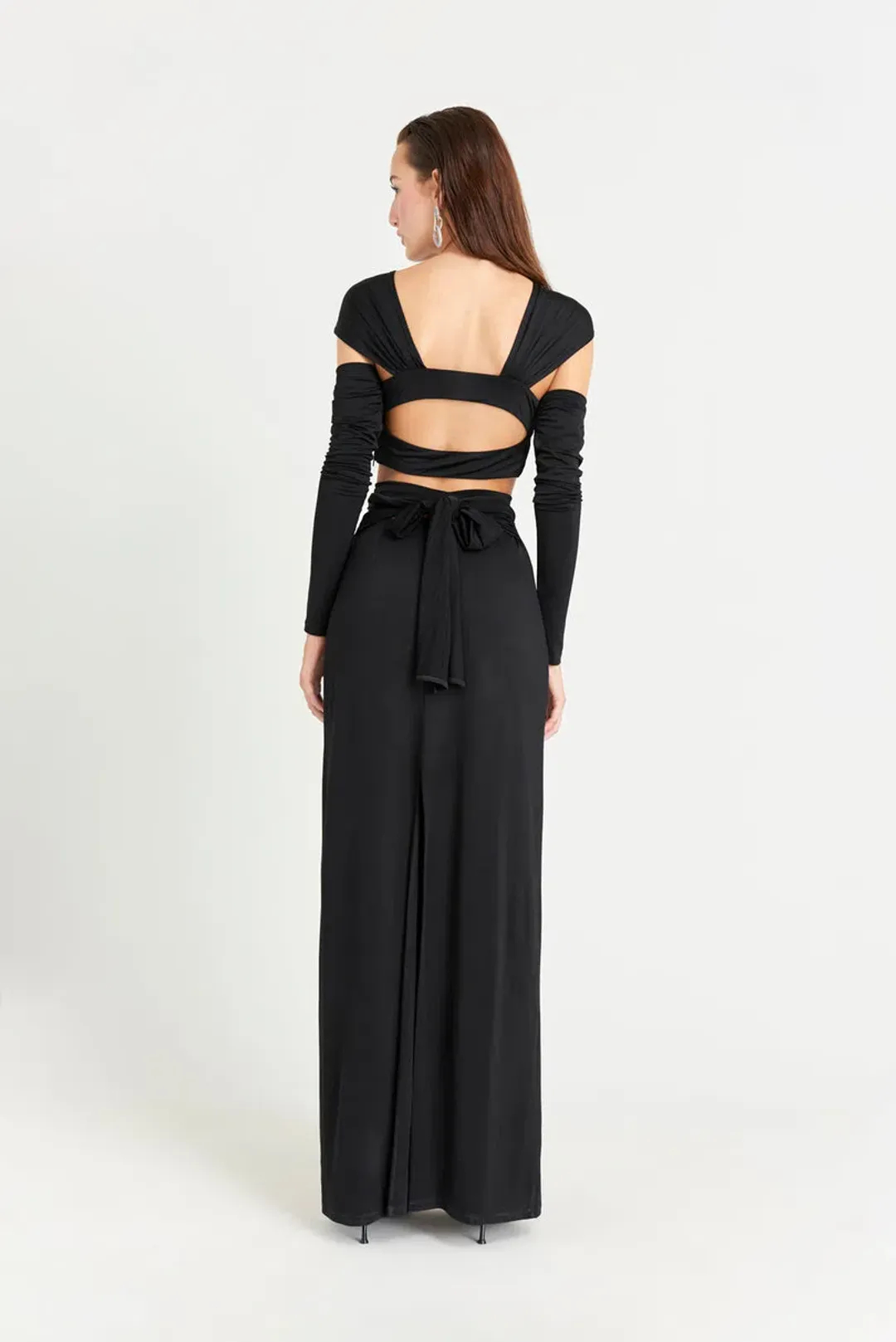 Cult Gaia Marisol Gown Black Size 6 for rent on The Volte - main image