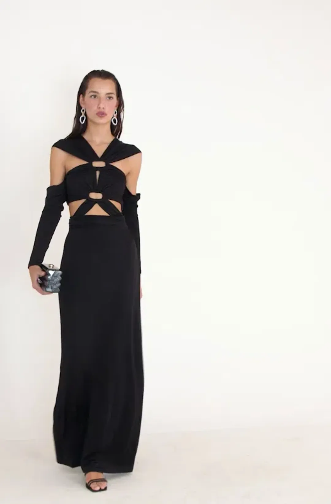 Cult Gaia Marisol Gown Black Size 6 for rent on The Volte - main image