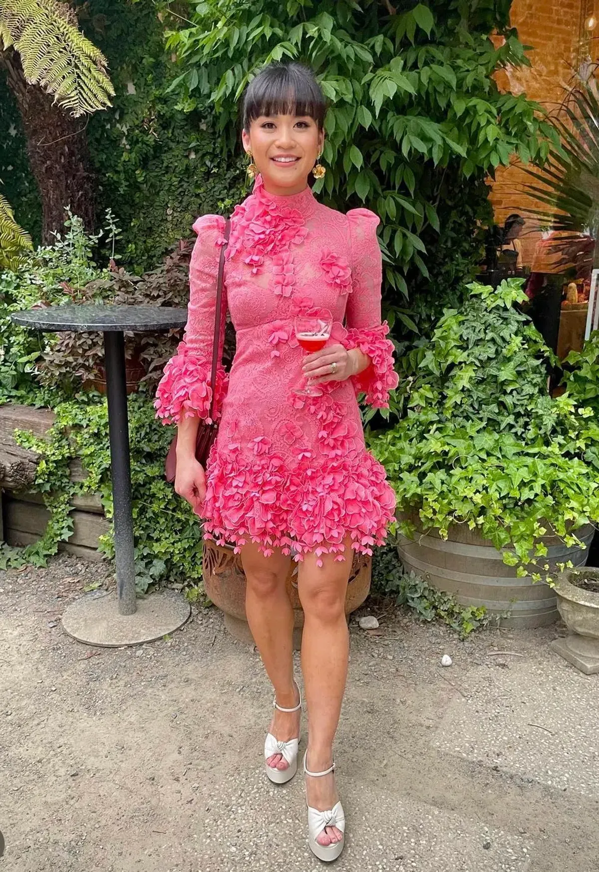 Zimmermann High Tide Lace Mini Dress Guava Size 3 / AU 14  for rent on The Volte - main image