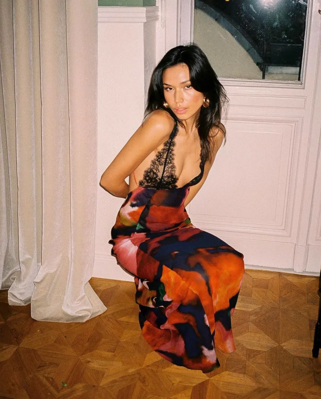 Rat & Boa Paola Floral Slip Dress Floral Size XXS/Au 6  for rent on The Volte - main image