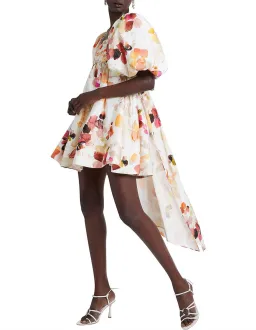 Aje Dassia Puff Sleeve Mini Dress Floral Size 10 for rent on The Volte - image 5