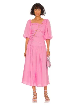 Nicholas Wren Midi Dress Orchid Pink Size AU 12 for rent on The Volte - image 1