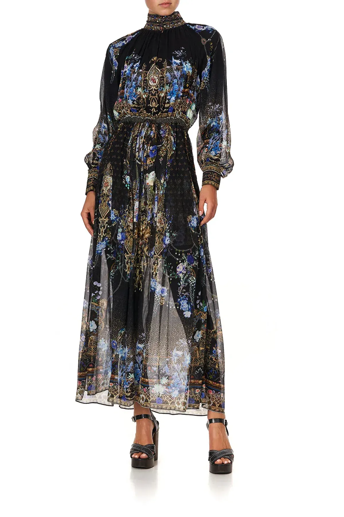 Camilla Long Sleeve Dress With Collar Palace Playhouse Size 10  for rent on The Volte - main image