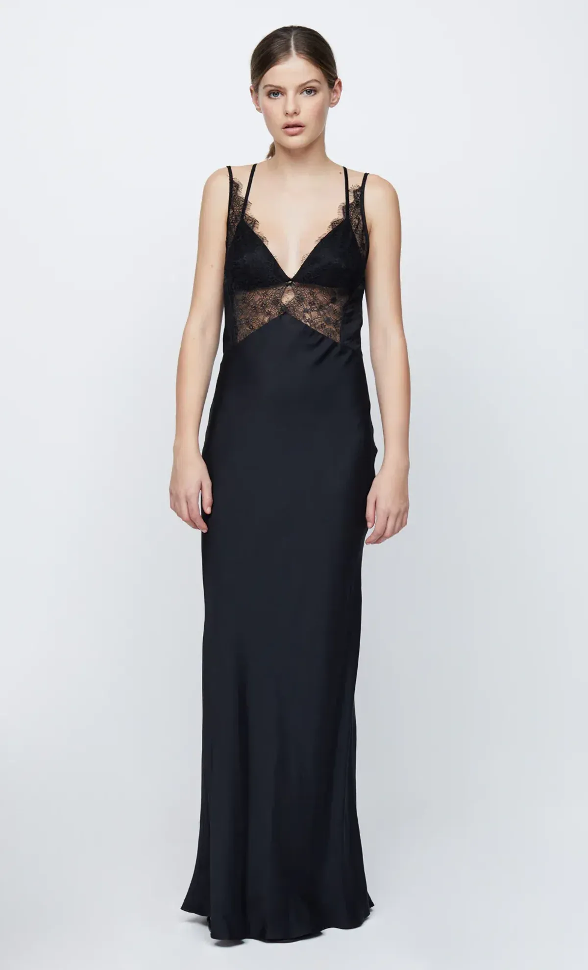 Bec & Bridge Lucille Lace Maxi Dress Black Size 12 for rent on The Volte - main image