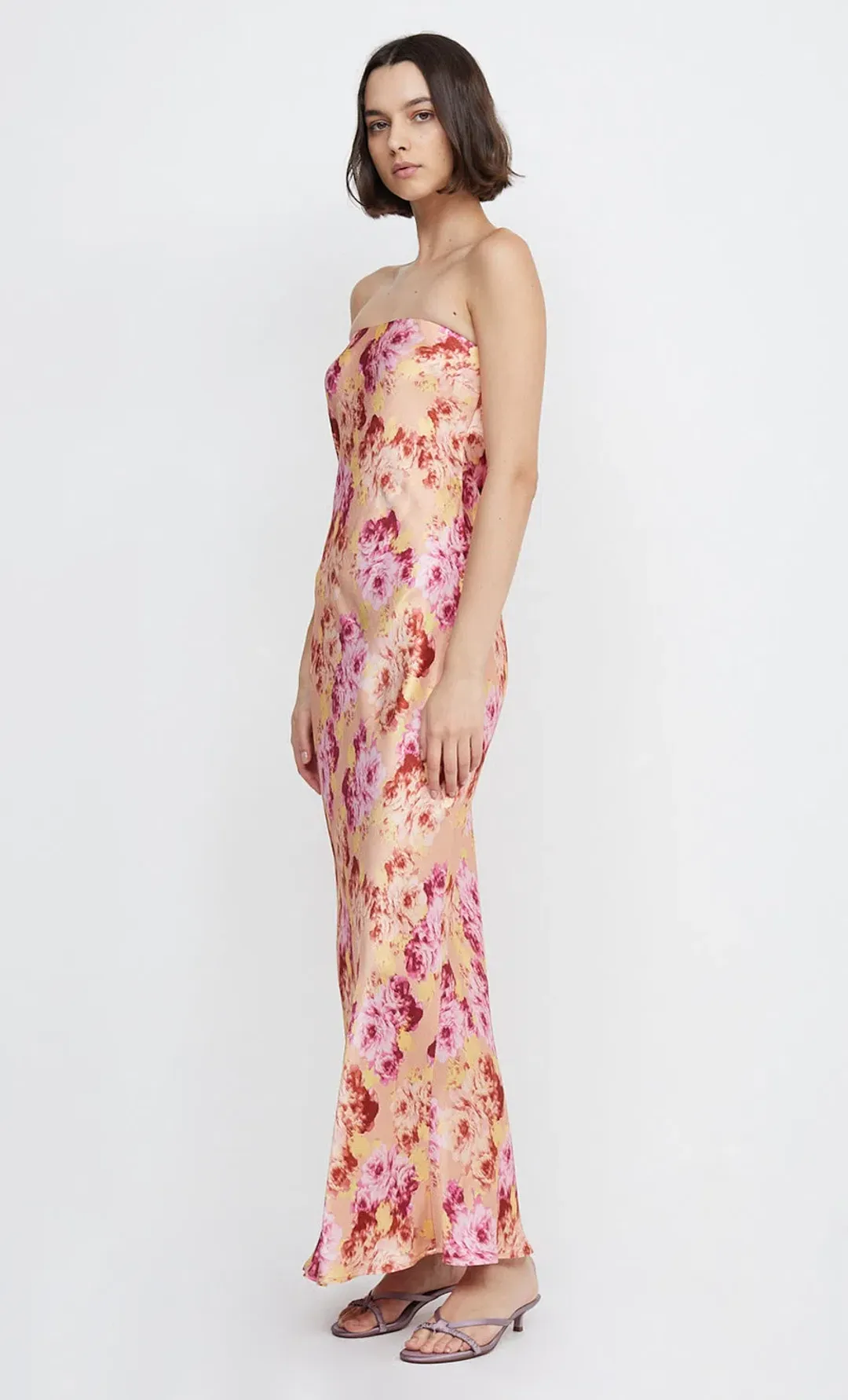 Bec & Bridge Moon Dance Strapless Dress Belle Floral Size 6  for rent on The Volte - main image
