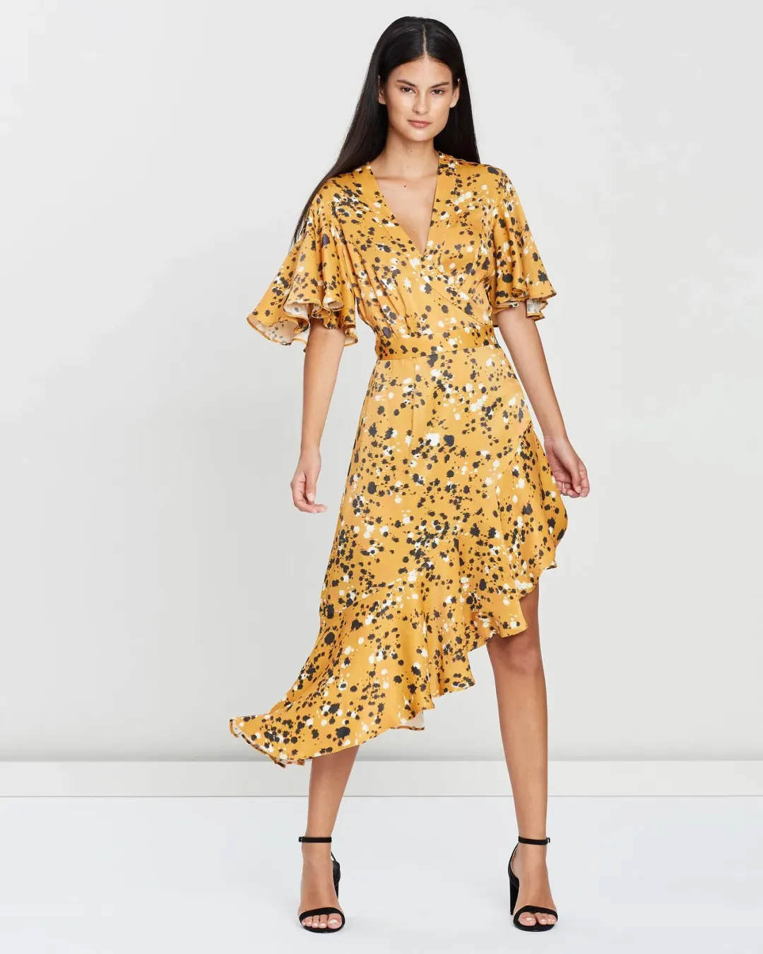 Lover Artiste Wrap Dress Print Size 14 for rent on The Volte - main image