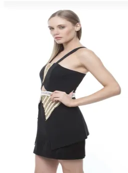 Sass & Bide Worn By Men Dress in Sharp Shapes Beaded Size 6 for rent on The Volte - image 2