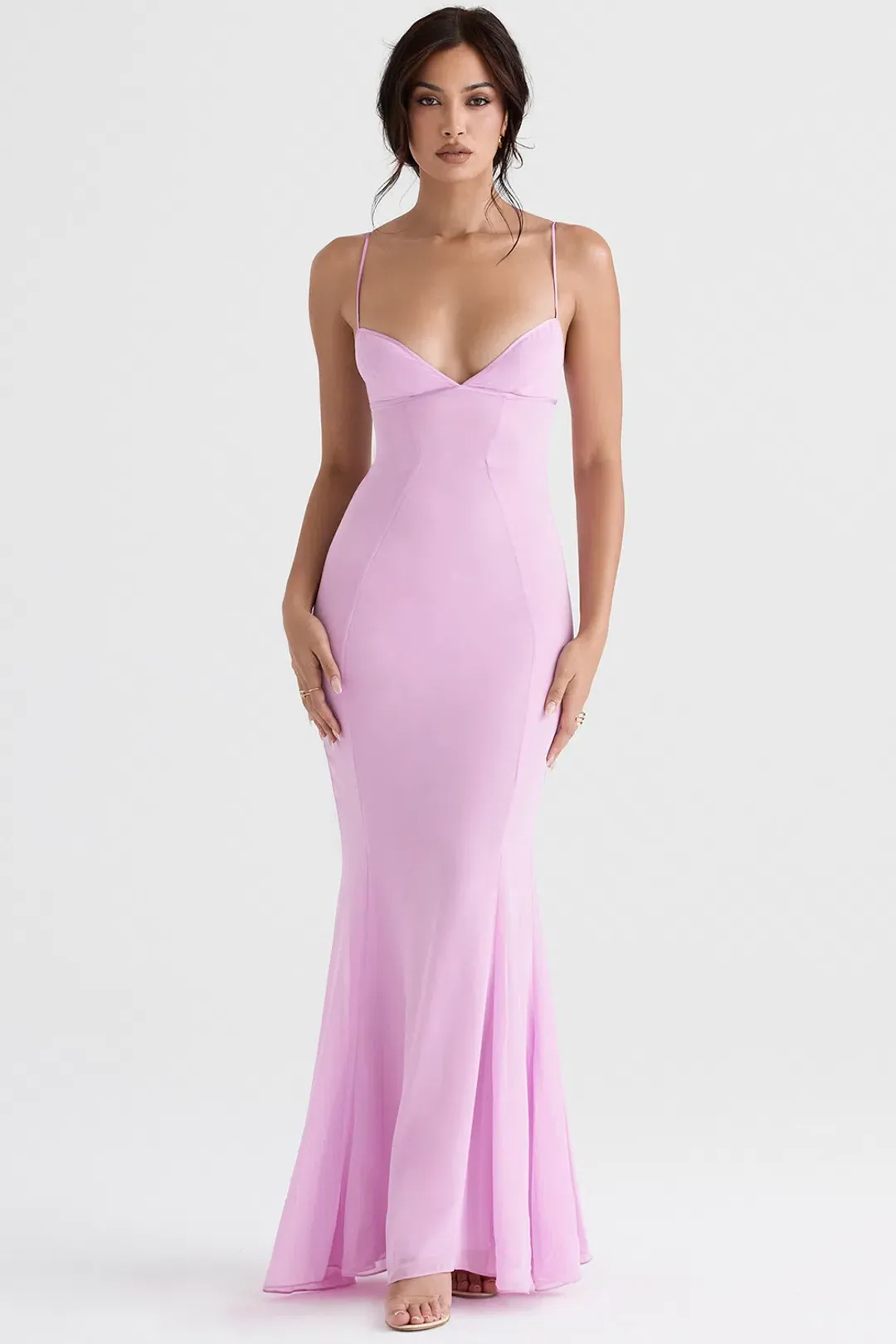 House of CB Loren Dress Pink Size S/AU 8 for rent on The Volte - main image