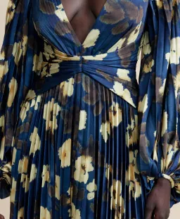 Acler Palms Dress Navy Blue Size AU 6 for rent on The Volte - image 4