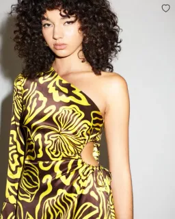 Lover Solana Silk One Shoulder Cut Outs Midi Dress Size AU 12  for rent on The Volte - image 4